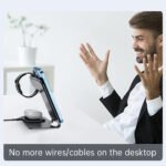 Veger Y9 3 in 1 Wireless Charging Station - Βάση Ασύρματης Φόρτισης Qi για Smartphone / Airpods / Apple Watch - Tarnish Grey - Image 3