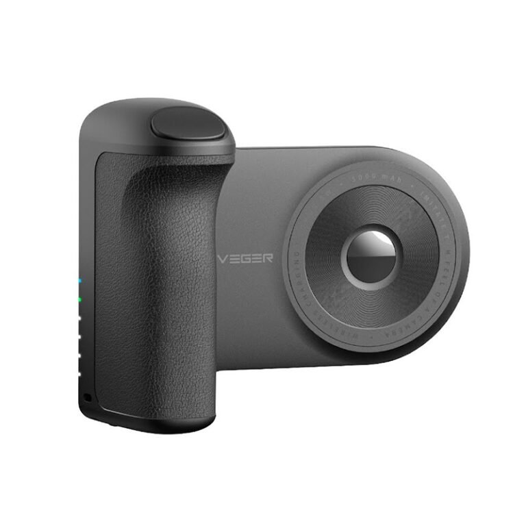 Veger W0569 SnapCam 5000mAh Wireless Charging Power Bank with Bluetooth Camera Controller-Black