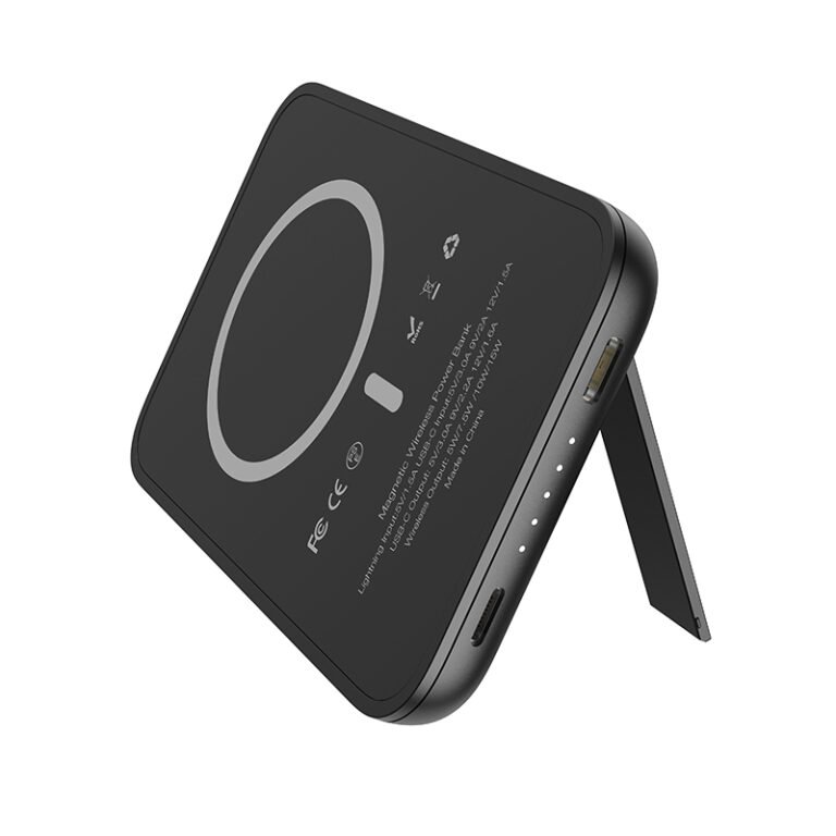Veger W0553 MagOn Kick Power Bank 5000mAh Magnetic 15W & PD20W με Θύρα USB-C Μαύρο