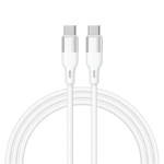 RECCI RS22CC - PD100W Fast Charging Silicone Data Cable C To C Hight Power Output 1.5M - White