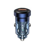 RECCI RCC-N17 33W PD33W+18W TRANSPARENT CAR CHARGER - BLUE - Image 4