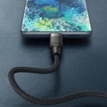 Veger CC02 - Braided USB 2.0 100W Cable USB-C male - USB-C male Μαύρο 1.5m - Image 4