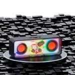 Recci RSK-W38 Space Station - Ασύρματο Φορητό Ηχείο Bluetooth με RGB Φωτισμό - Black - Image 4