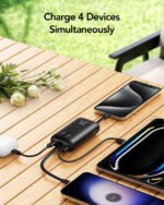 Veger K1 - 10,000mAh 35W PD Digital Display Powerbank With Built In Non-MFI Lightning & USB-C Cable - Image 4
