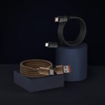 RECCI RS12CL - WARRIOR PD20W Type-C To Lightning Cable Braided Wire + Aluminum Alloy 2M - Black - Image 4