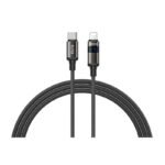 RECCI RS32CL - PD27W Fast Charging DATA Cable C To Lightning Real-Time Display Of Charging Power 1.5M - Black