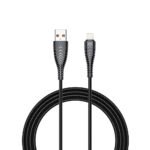 Veger V105 Braided USB to Lightning DATA Cable Μαύρο 1.2m