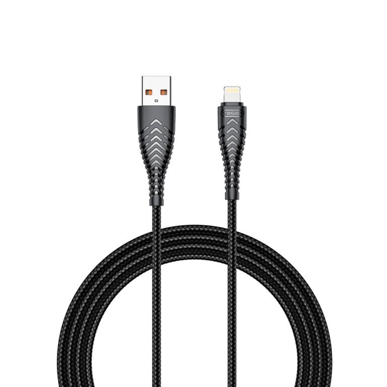 Veger V105 Braided USB to Lightning DATA Cable Μαύρο 1.2m