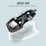 Veger CC50-1A1C Φορτιστής Αυτοκινήτου Fast Charge με Δυο Θύρες Υποδοχής 38W - BLACK - Image 2