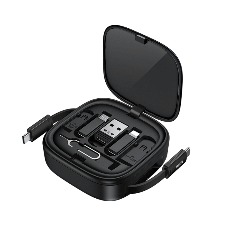 Recci RS36T Multifunction (5-in-1 ) PD65W Fast Charging DATA CABLE SET 5IN1 - Black