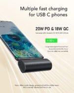 Veger W0556 Power Bank 5000mAh 20W με Θύρα USB-C Power Delivery Μαύρο - Image 2