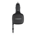 Veger CC89 Φορτιστής Αυτοκινήτου 84W Γρήγορης Φόρτισης με μία Θύρα: 1xType-C μαζί με Καλώδιο Lightning / Type-C Μαύρο Χρώμα - Image 2