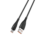 Veger V104 Braided USB 2.0 DATA Cable USB-C male - USB-A male Μαύρο 1.2m - Image 2