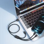 Veger V303 Braided USB to Lightning / Type-C / micro USB Cable 2.4A Μαύρο 1.5m - Image 2