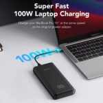 Veger T100 Power Bank 20000mAh 100W με Θύρα USB-A και 2 Θύρες USB-C Power Delivery Μαύρο - Image 2