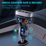 Veger CC53 66W Φορτιστής Αυτοκινήτου Μαύρος Γρήγορης Φόρτισης με Θύρες: 2xUSB 2xType-C - BLACK - Image 3