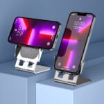 Veger Y53 Βάση Αλουμινίου Ασύρματης Φόρτισης Qi - 15W - Grey - Image 4