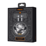 Recci REP-W56 Angle-Wing Necklace In-ear Bluetooth Handsfree Earphones with Charging Case Silver - Image 3