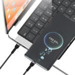 Recci RTC-T16 Cable 2-in-1 USB-C & Lightning 1.2M - Black - Image 3