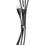 Veger V104 Braided USB 2.0 DATA Cable USB-C male - USB-A male Μαύρο 1.2m - Image 4