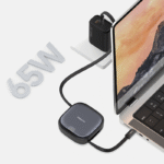 Recci RS36T Multifunction (5-in-1 ) PD65W Fast Charging DATA CABLE SET 5IN1 - Black - Image 4