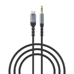 Recci RDS-A27 Aux Cable 3.5mm male Type-C 1m - Black