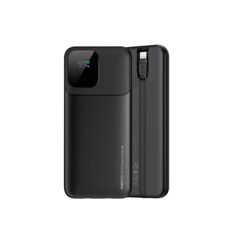 Recci RPB-P67 High power fast charging Power bank 10000mAh PD20W Black