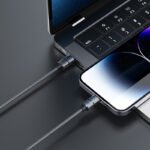 RECCI RS12CL - WARRIOR PD20W Type-C To Lightning Cable Braided Wire + Aluminum Alloy 2M - Black - Image 3