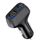 Veger CC271 Γρήγορος Φορτιστής Αυτοκινήτου με 2 Θύρες Usb και Type-C PD3.0 37W - Μαύρο