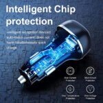 Veger CC62-1A1C Γρήγορος Φορτιστής Αυτοκινήτου με 2 Θύρες Usb και Type-C 51W - Μαύρο - Image 2