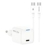 RECCI RC106E GaN PD25W USB-C Charger with Fast Charge Data Cable