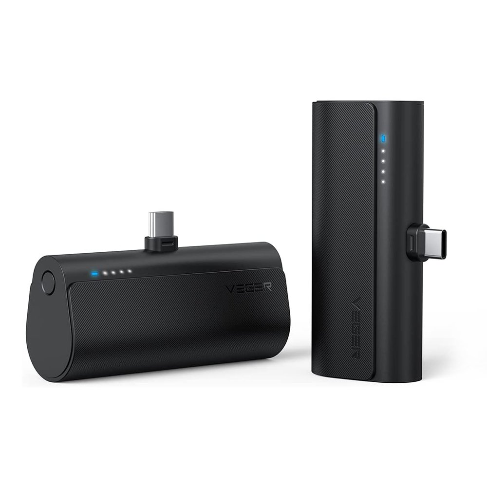 Veger W0556 Power Bank 5000mAh 20W με Θύρα USB-C Power Delivery Μαύρο