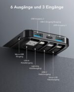 Charmast W1148 Power Bank 10000mAh PD20W with built-in cables Micro USB / Type C / Lightning 5V3A  black - Image 3