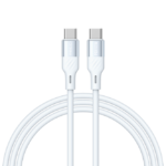 RECCI RS22CC - PD100W Fast Charging Silicone Data Cable C To C Hight Power Output 1.5M - Blue