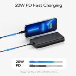 Vrurc W1146 Power Bank 10000mAh 20W με 2 Θύρες USB-A και Θύρα USB-C Power Delivery / Quick Charge 3.0 Μαύρο - Image 2