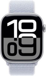 Watch Apple Watch Series 10 GPS 46mm Silver Aluminium Case with Sport Band S/L - Blue Cloud - Image 3