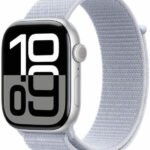 Watch Apple Watch Series 10 GPS 46mm Silver Aluminium Case with Sport Band S/L - Blue Cloud
