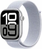Watch Apple Watch Series 10 GPS 46mm Silver Aluminium Case with Sport Band S/L - Blue Cloud