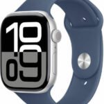 Watch Apple Watch Series 10 GPS 46mm Silver Aluminium Case with Sport Band M/L - Denim