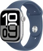 Watch Apple Watch Series 10 GPS 46mm Silver Aluminium Case with Sport Band M/L - Denim