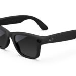 Ray-Ban Meta Wayfarer Gen1 Glasses with AI - Matte Black/Clear to Graphite Green