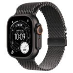 Watch Apple Watch Ultra 3 (2025) 5G 49mm Black Titanium Case with Black Titanium Milanese Loop M - Black