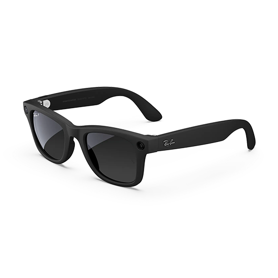 Ray-Ban Meta Wayfarer Gen1 AI Glasses - Matte Black/Graphite