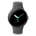 Watch Google Pixel Watch LTE 41mm Polished Silver Case with Sport Band - Charcoal