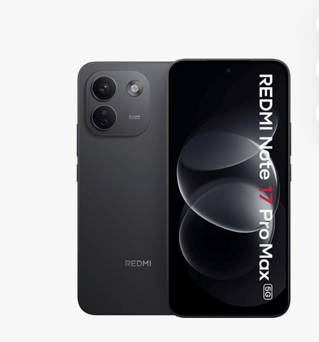 Xiaomi Redmi Note 17 Pro Max 5G 8GB RAM 256GB - Black - Image 1
