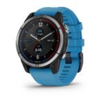 Watch Garmin Quatix 7 Standard Edition GPS 47mm Blue Band - Blue